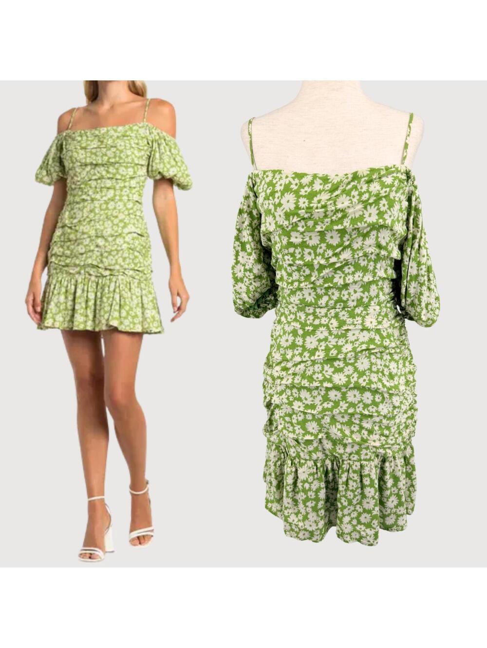 Revolve ASTR Floral Off Shoulder Mini Dress M